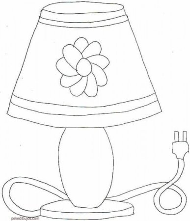 Абажур раскраска для детей