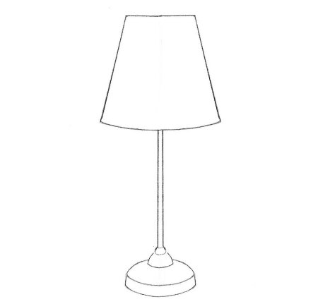 Раскраска лампа настольная