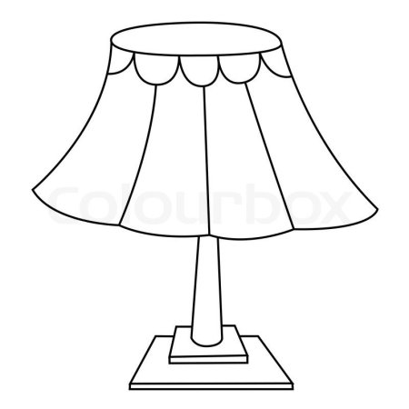 Абажур раскраска для детей