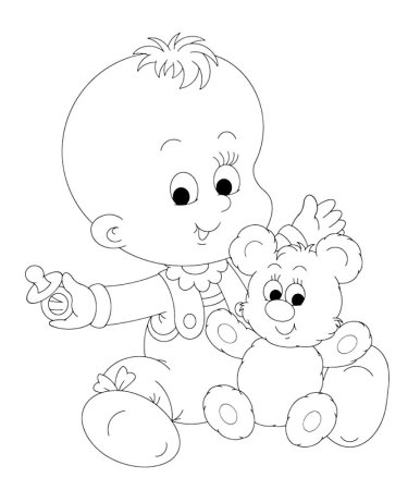 Трафарет для раскрашивания детям