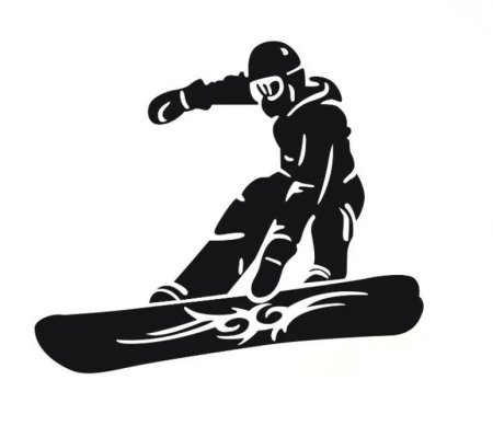 Наклейка сноубордист