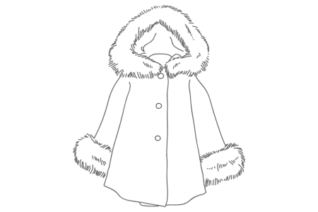 Раскраска шуба