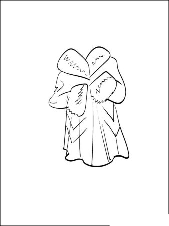 Шуба раскраска для детей