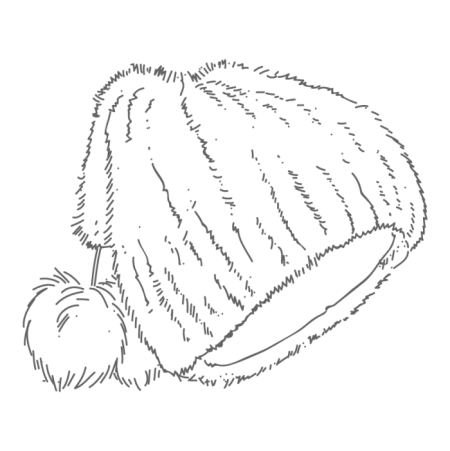 Шапка ушанка трафарет