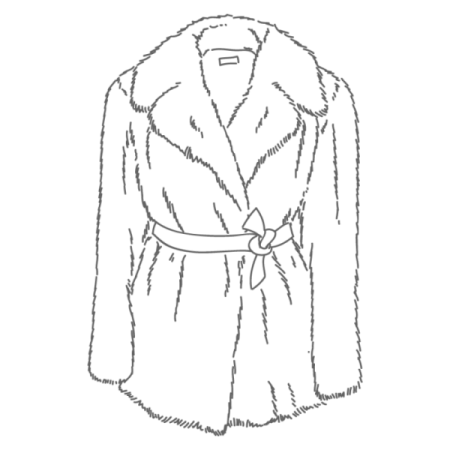 Шубка раскраска для детей