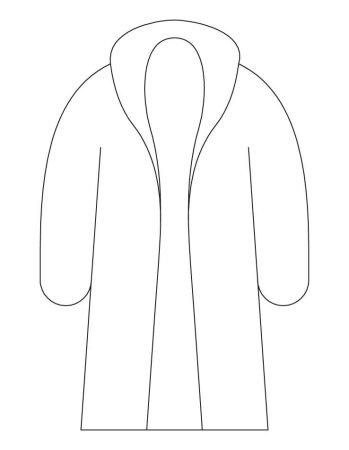 Пальто раскраска
