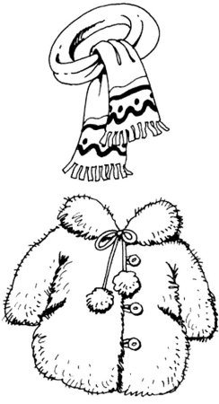 Раскраска шуба