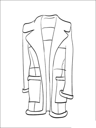 Раскраска шуба