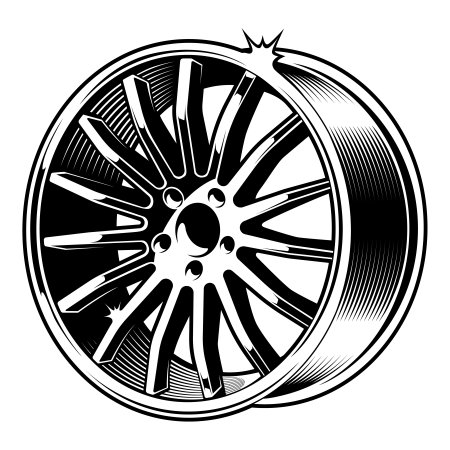 Автомобильный диск вектор
