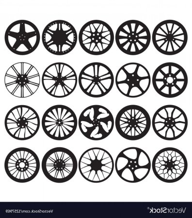 Векторные диски с шинами