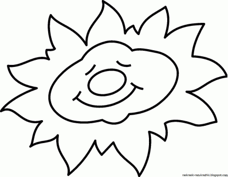Трафарет солнца для вырезания