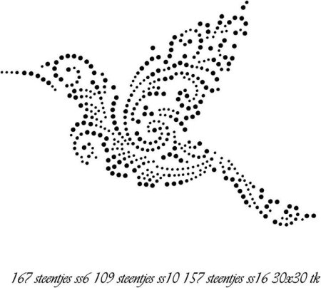 Точечный трафарет для страз