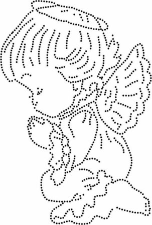 Трафареты для страз точками