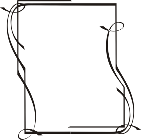 Рамка для текста черно-белая