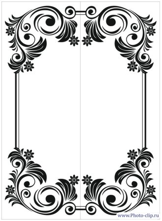 Рамка трафарет