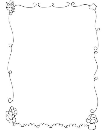 Черно-белая рамка для текста Word