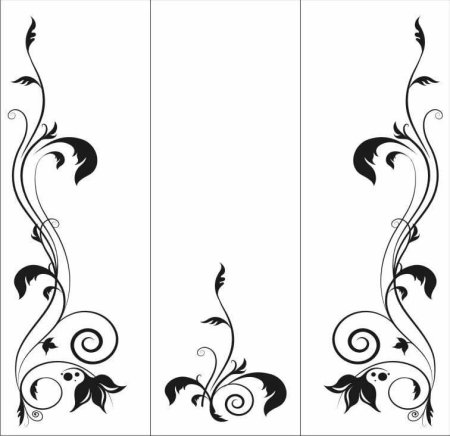 Узоры на шкаф трафарет