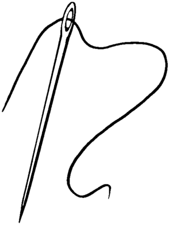 Иголка раскраска для детей