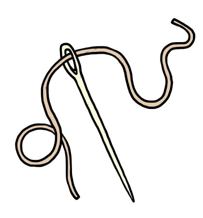 Иголка раскраска для детей