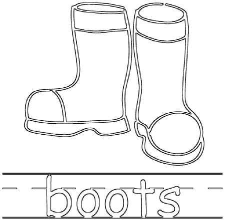 Сапоги скороходы раскраска для детей