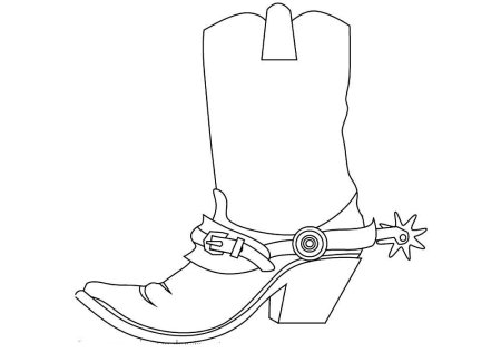 Сапоги раскраска для детей
