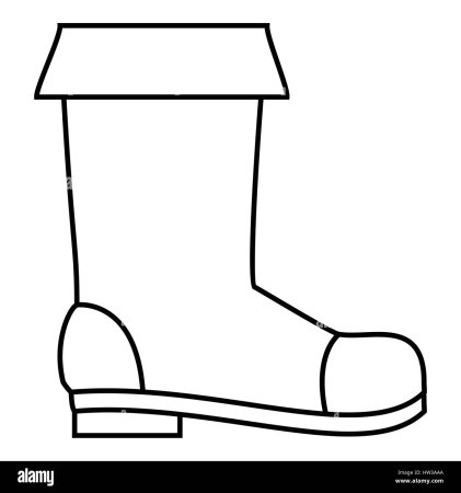 Раскраска сапоги резиновые для детей