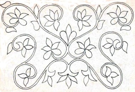 Бесшовный цветочный узор