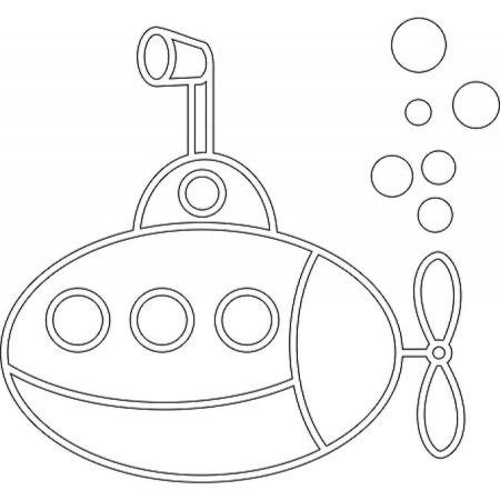 Очертания подводной лодки