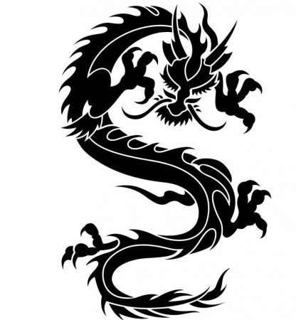 Дракон тату эскиз