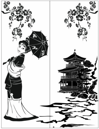 Трафареты китайских драконов