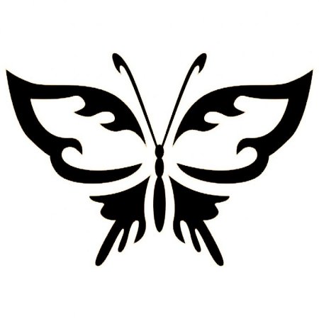 Трафареты бабочек для декора