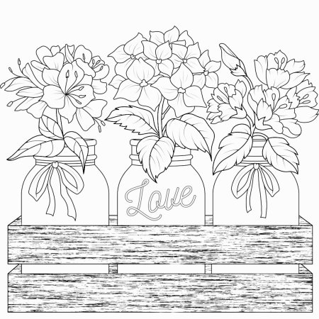 Трафарет "цветы"