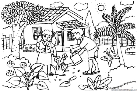 Цветы. Раскраска