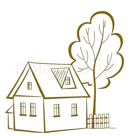 Трафарет "дерево"