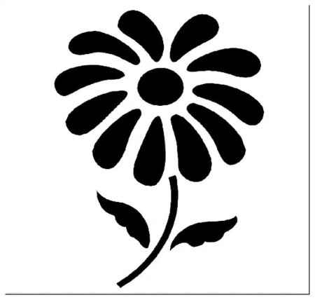 Трафареты цветов для вышивки