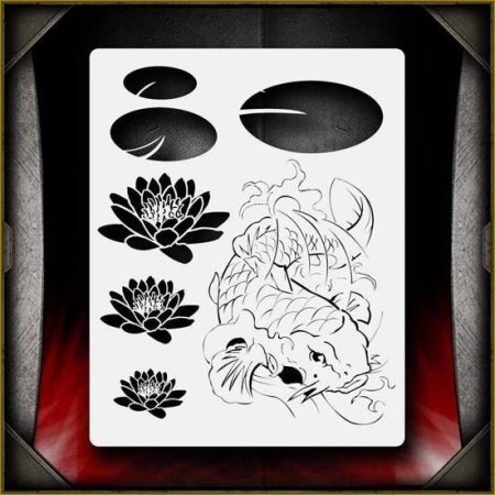 Многослойный трафарет для аэрографии