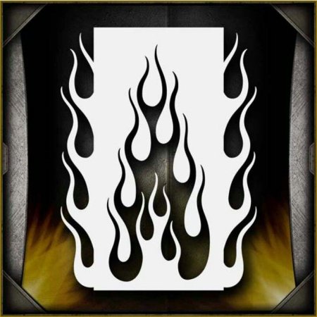 Трафареты пламя для аэрографии