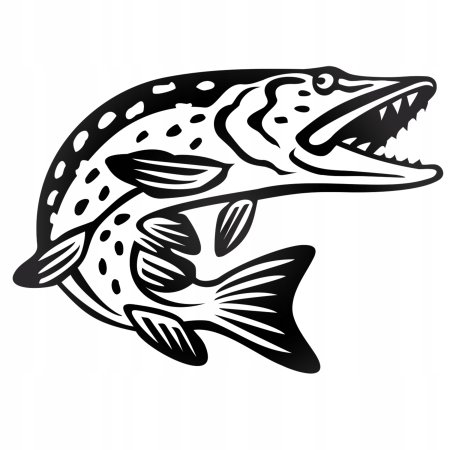 Трафарет рыбака