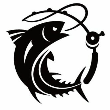 Тату щука силуэт