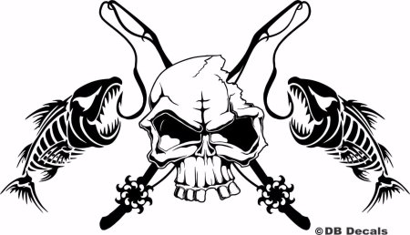 Силуэт рыбака