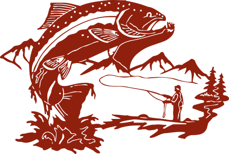 Рыбалка силуэт