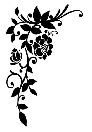 Трафареты для декора угол