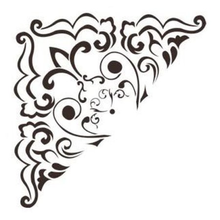 Трафарет уголки для вырезания