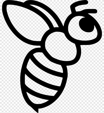 Трафарет пчелы