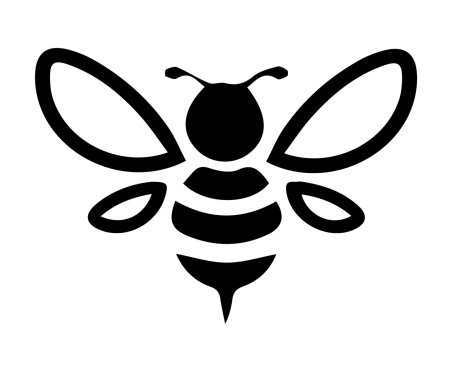 Пчела силуэт