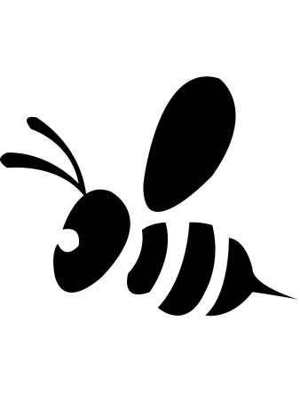 Трафарет пчелы