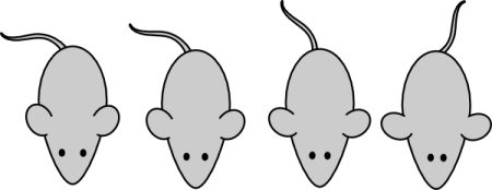 Мышь трафарет для вырезания