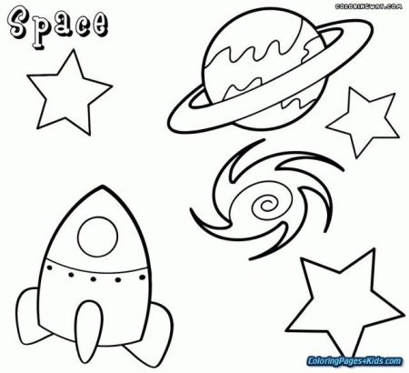 Космос раскраска для детей