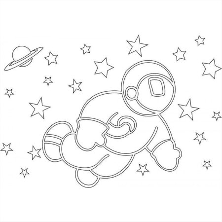 Раскраска. В космосе
