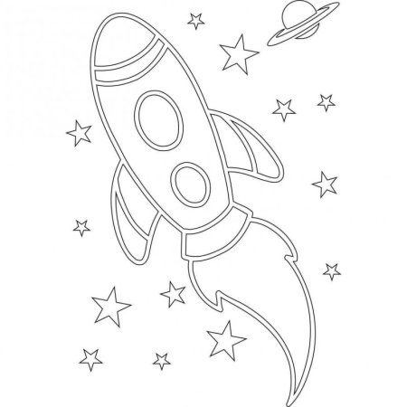 Ракета раскраска